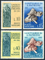 Vatican 313-316, Hinged. Michel 378-381. Death Of St Patrick, 1500, 1961. - Neufs