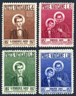 Vatican 219-222, MNH. Michel 266-269. St Domenico Savio, Death Centenary, 1957. - Unused Stamps