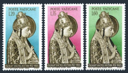 Vatican 197-199, MNH. Michel 235-237. Death Of Pope Nicholas V, 500th Ann. 1955. - Neufs