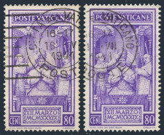 Vatican 70, Used. Michel 82. Coronation Of Pope Pius XII, 1939. - Usados
