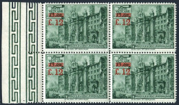 Vatican 154 Bl./4, MNH. Michel 187. Basilica Of The Holy Cross,Jerusalem. Value 1952 - Unused Stamps