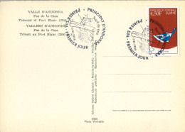 2000 , ED. 548  - SURF SOBRE NIEVE , SNOWBOARD  , MAT. PRIMER DIA , FDC , ANDORRA FRANCESA - FDC