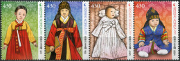 SOUTH KOREA - 2021 - BLOCK OF 4 STAMPS MNH ** - Hanboks For Children - Corée Du Sud