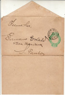 BRAZIL 1892 WRAPPER SENT TO SAO PAULO - Postwaardestukken