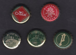 - 5 Capsules - Perrier / Vitel / Cristal - Andere & Zonder Classificatie