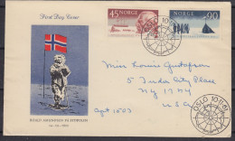 Norway 1961 Roald Amundsen 2v FDC Ca Oslo (ZO220) - FDC