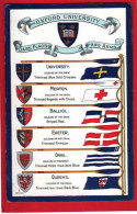 OXFORD UNIVERSITY  ROWING  COLLEGE TEAMS  + COLOURS HERALDIC  VIEW 2 - Aviron