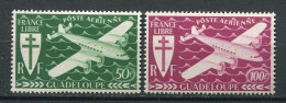 26379 Guadeloupe  PA4/5** Série De Londres 1945  TB  - Airmail