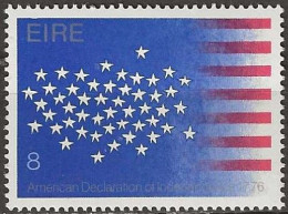 IRELAND 1976 Bicentenary Of American Revolution - 8p. Fifty Stars MNH - Unused Stamps