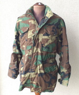 Giaccone Vintage Field Jacket M-65 Woodland Originale U.S. Army Anni '80 Tg. SL - Uniform