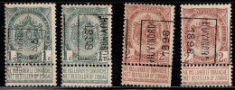 Preo's (53 & 55) "HUY (NORD) 1898" OCVB 149 & 176  A+B - Rollenmarken 1900-09