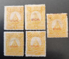 Honduras Service 1890 5 Timbres - Honduras