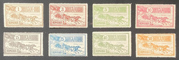 ROM0137-44MNH - Mail Coach - Complete Set Of 8 MNH Stamps - Romania - 1903 - Neufs