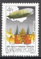 Hungary 1981  Single Stamp Celebrating  International Stamp Exhibition LURABA 1981, Luzern - Airships In Fine Used - Gebruikt
