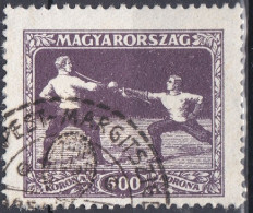 Hongrie 1925 Mi 407  Sport Escrime   (A10) - Used Stamps