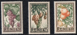 Année 1950-N°279/281 Neufs**MNH : Production Algérienne : Raisin/Dattes/ Oranges-Citrons - Neufs