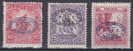 Hongrie Debrecen 1919 Mi 11-13 * Timbres De Bienfaisance  (A11) - Debrecen