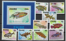 Zaire Fish Sheet And Set 1978 Mnh ** 28 Euros - Ongebruikt