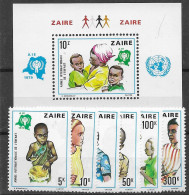 Zaire Children Sheet And Set 1979 Mnh ** 23 Euros - Unused Stamps