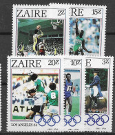 Zaire Olympics Set 1984 Mnh ** 6 Euros - Unused Stamps