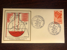 REUNION FDC COVER 1972 YEAR BLOOD DONATION DONORS HEALTH MEDICINE STAMPS - Lettres & Documents