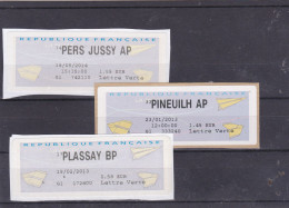 LOT 3 ATM  PERS JUSSY AP   PINEUILH AP    PLASSAY BP - 2000 « Avions En Papier »