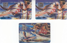 LOT De 3 Cartes 60U SC4 + 60U SC5 + 150U SC4 TBE - Frans-Polynesië