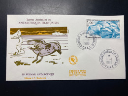 Enveloppe 1er Jour "Faune - Oiseaux - Le Fulmar Antarctique" - 01/01/1986 - 115 - TAAF - Terre Adélie - FDC