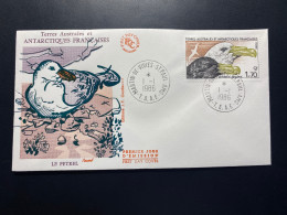 Enveloppe 1er Jour "Faune - Oiseaux - Le Petrel Géant" - 01/01/1986 - 116 - TAAF - Saint Paul - FDC