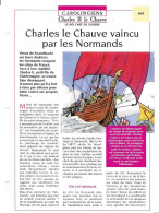 FICHE ATLAS: CHARLES LE CHAUVE VAINCU PAR LES NORMANDS -CAROLINGIENS - Histoire