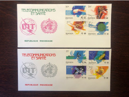 RWANDA  FDC COVER 1981 YEAR HEALTH AND TELECOMMUNICATIONS HEALTH MEDICINE STAMPS - 1980-1989