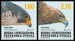 SALE!!! BOSNIA HERZEGOVINA SERBIA SERB POST PALE BOSNIE BOSNIEN 2019 EUROPA CEPT National Birds 2 Stamps Set MNH ** - 2019