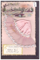 SAINTE CATHERINE - BONNET EN VERITABLE TISSU EN APPLIQUE - TB - Sainte-Catherine