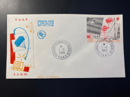 Enveloppe 1er Jour "IAGO : Recherches Scientifiques" - 01/01/1986 - PA95 - TAAF - Terre Adélie - Avions - Ballon-Sonde - FDC