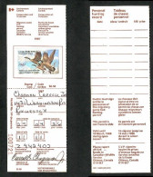 CANADA   1987 DUCK HUNTING LICENSE W/STAMP  (CONDITION AS PER SCAN) (LG-1720) - Werbemarken (Vignetten)