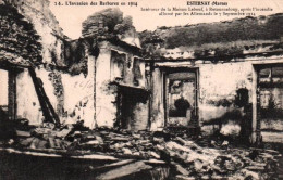 CPA - Guerre 14/18 - Bataille De La Marne - ESTERNAY - Intérieur De La Maison Lebeuf … - Esternay