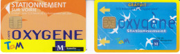 Lot De 2 Cartes De Stationnement De MONTPELLIER - PIAF Parking Cards