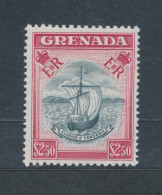 1953-59 Grenada, Stanley Gibbons N. 204 - $ 2,50 Slate Blue And Carmine -MNH** - Autres & Non Classés