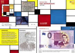 0-Euro PEAQ 2020-1 NETHERLANDS - MONDRIAAN First Issue Pack No. Nur Bis #250 ! - Essais Privés / Non-officiels