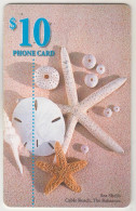 BAHAMAS - Sea Shells / Cable Beach, The Bahamas, Chip:GEM5 (Red), 10 $, Used - Bahama's
