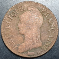 Republique Francaise France 5 Cinq Centimes First Republic 7 (1798) W - 1795-1799 French Directory