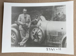 1928 - Bugatti Type 43, Boulogne - 14 X 10 Cm. (REPRO PHOTO !  Zie Beschrijving, Voir Description, See Description) ! - Automobiles