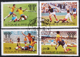 Sao Tome Et Principe 1978 Football World Cup - Argentina   Stampworld N° 566 à 569 Série Complète - São Tomé Und Príncipe