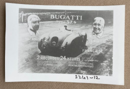 1934 - 24H Le Mans - Win BUGATTI 57.S - 14 X 9 Cm (REPRO PHOTO !  Zie Beschrijving, Voir Description, See Description) ! - Sporten