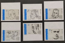 FRANCE / YT 2681 - 2686 Non Dentelés / ELUARD - BRETON - CHAR - ARAGON - PONGE - PREVERT / NEUFS ** / MNH - 1991-2000