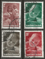 PAYS-BAS: Obl., N° YT 483 à 486, TB - Used Stamps