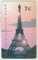 GREECE - France , La Tour Eiffel, AMIMEX Prepaid Card ,7 €, 07/03, Tirage 20.000, Used - Greece