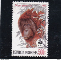 Indonesia Indonesie 1989, WWF, Minr 1294 Bornean Orangutan, Pongo Pygmaeus Used - Singes