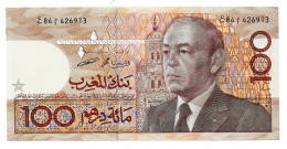 (Billets). Maroc. Morocco. 100 Dirhams 1407 1987 (3). N°84 426913. P 65c. Sign. UNC - Maroc