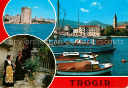 73563332 Trogir Trau Schloss Hafenpartie Trogir Trau - Croatie